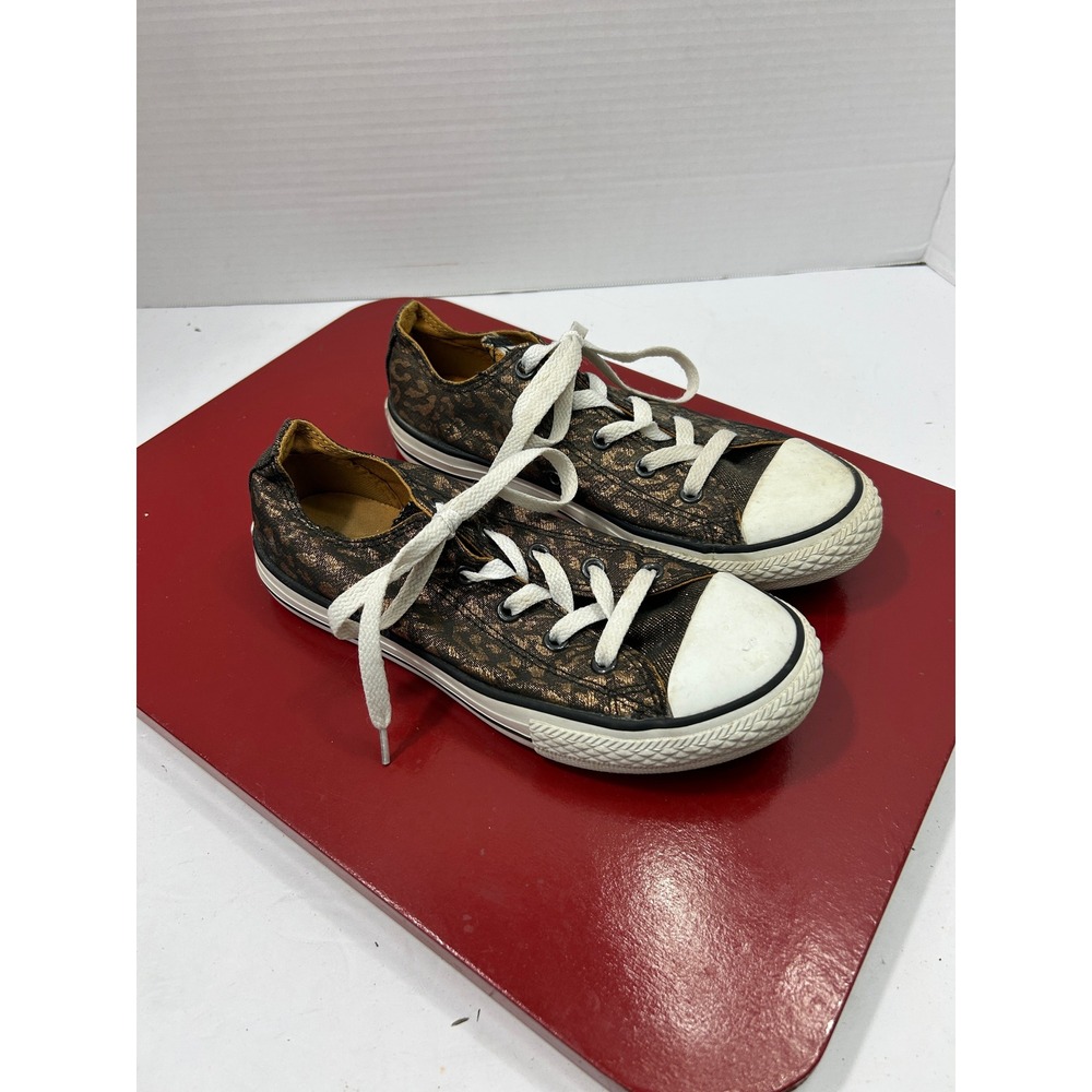 Converse Leopard Sneakers 2 Bronze Black Metallic Low Top Indie Sleaze Grunge